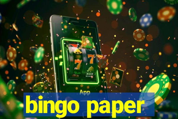 bingo paper