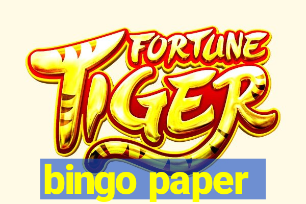 bingo paper