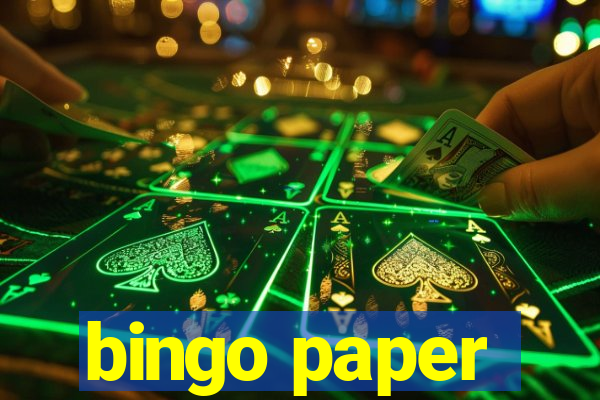 bingo paper