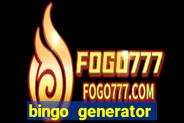 bingo generator with images