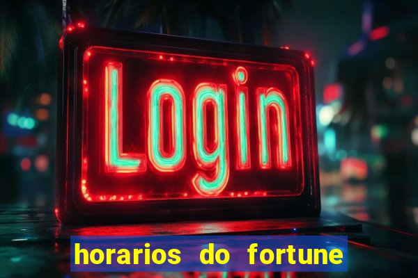 horarios do fortune tiger hoje