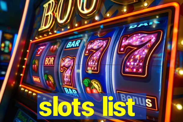 slots list