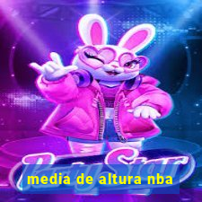 media de altura nba