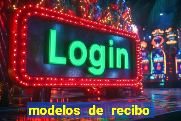 modelos de recibo de pagamento word