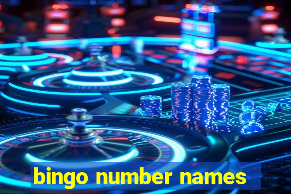 bingo number names