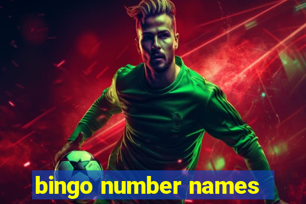 bingo number names