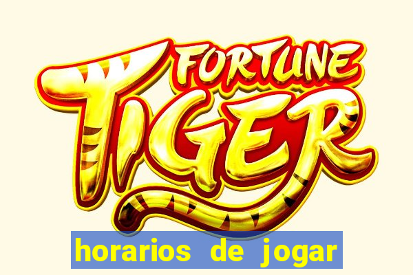 horarios de jogar no fortune tiger