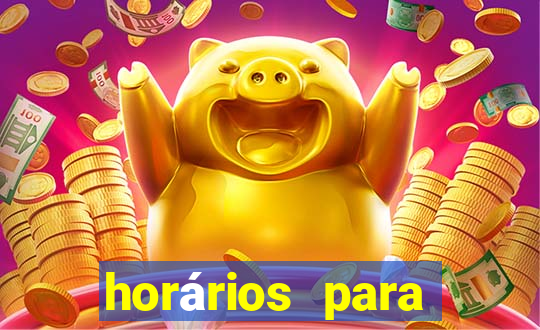 horários para jogar no fortune tiger