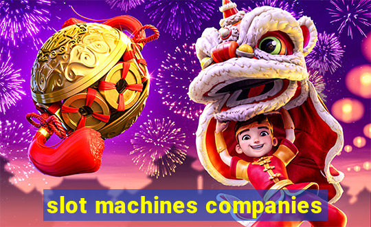 slot machines companies