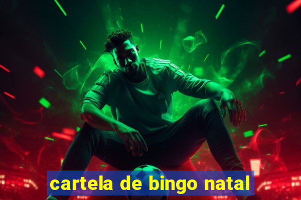 cartela de bingo natal