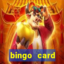 bingo card generator with pictures