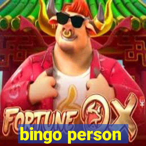 bingo person