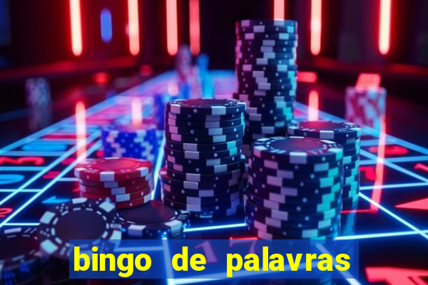 bingo de palavras 3 ano