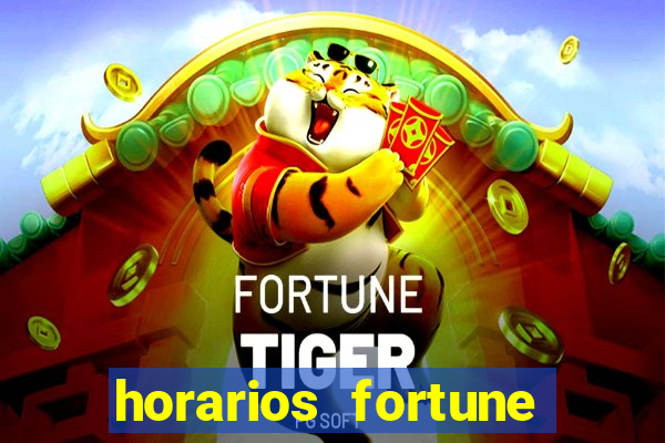 horarios fortune tiger hoje