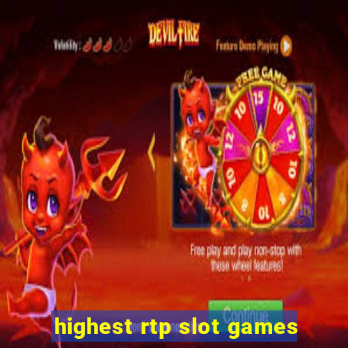 highest rtp slot games