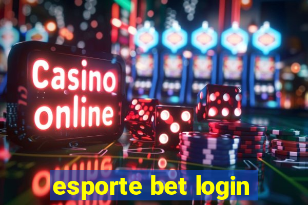 esporte bet login