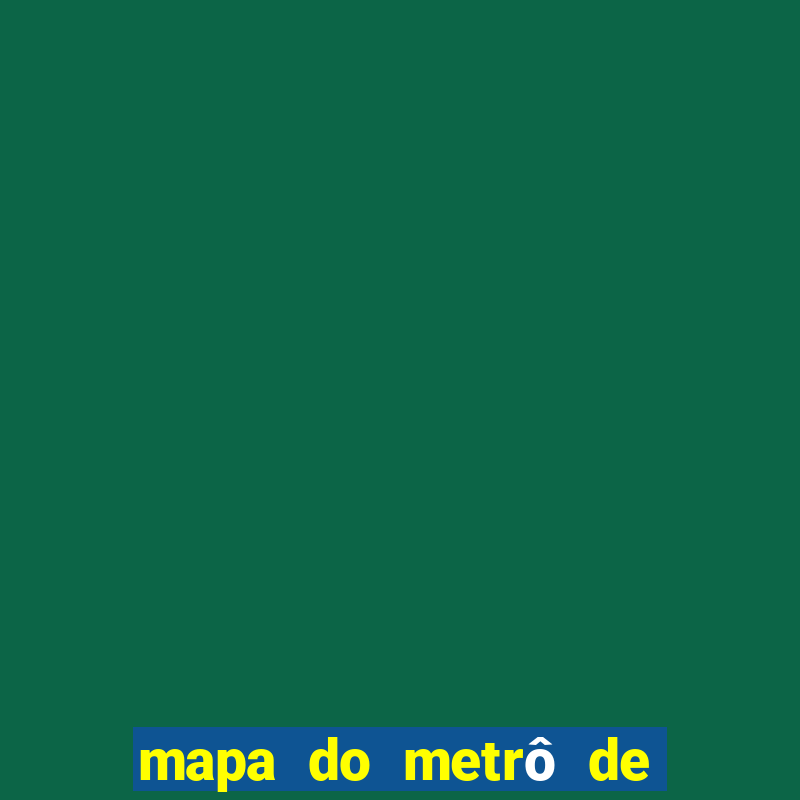 mapa do metrô de são paulo