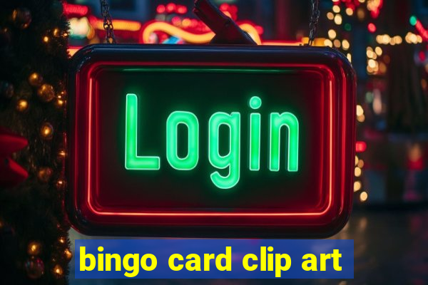 bingo card clip art