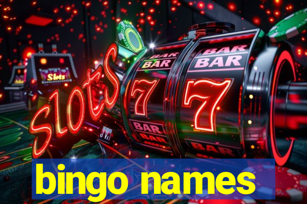 bingo names