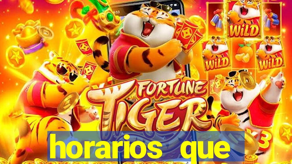 horarios que fortune tiger paga