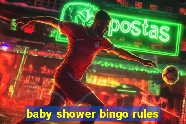 baby shower bingo rules