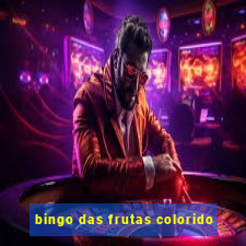 bingo das frutas colorido