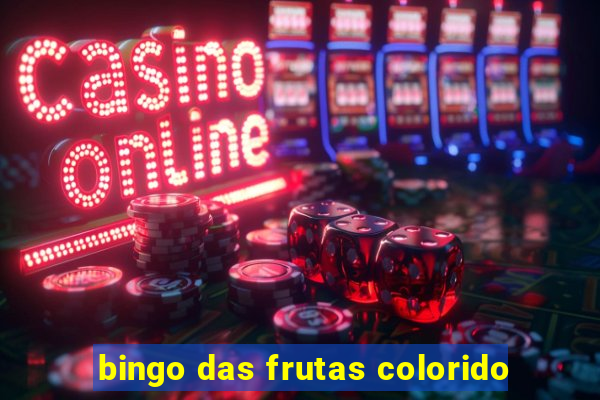 bingo das frutas colorido