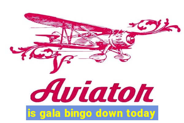 is gala bingo down today