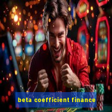 beta coefficient finance