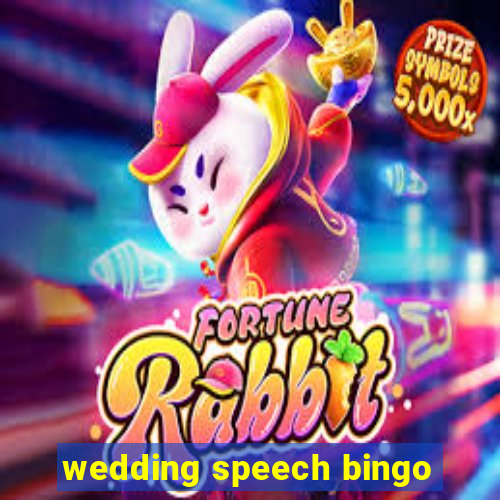 wedding speech bingo