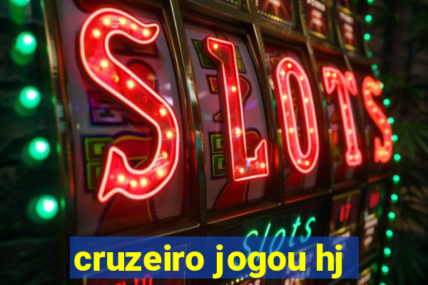 cruzeiro jogou hj