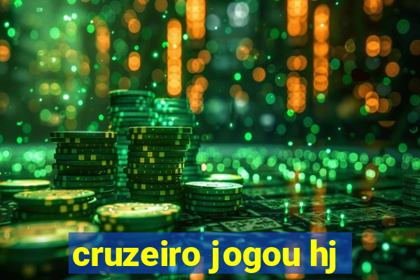 cruzeiro jogou hj