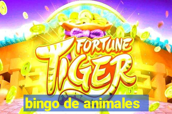 bingo de animales