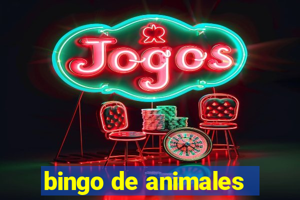 bingo de animales