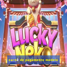 carnê de pagamento modelo