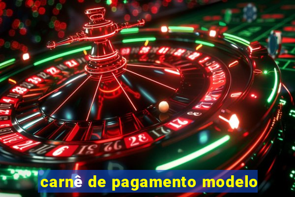 carnê de pagamento modelo