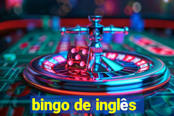 bingo de inglês