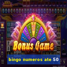 bingo numeros ate 50