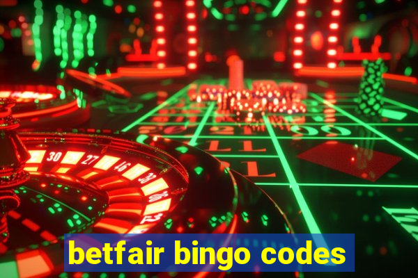 betfair bingo codes