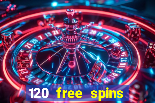 120 free spins online casino promotion