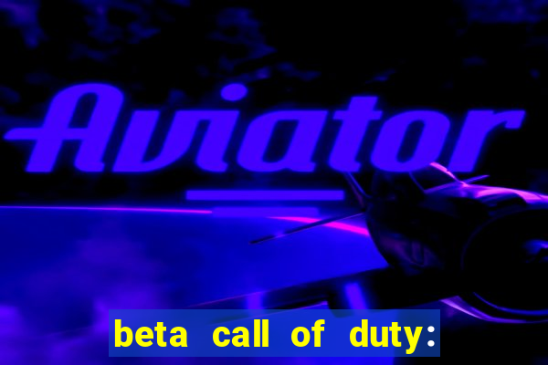 beta call of duty: black ops 6 data